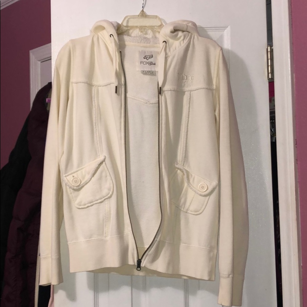 FOX Girls x-lg zip up hoodie